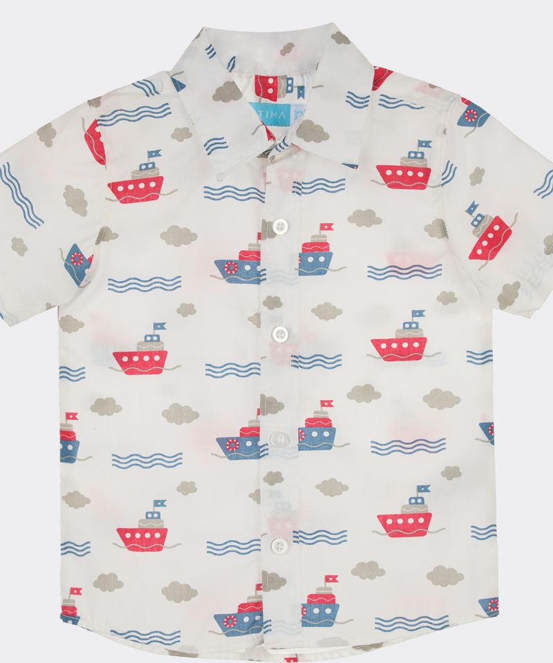 Camisa Manga Corta  de  Bebo Años