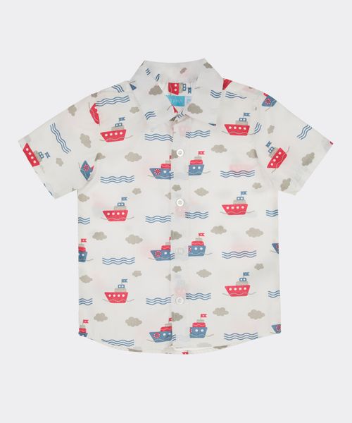 Camisa Manga Corta  de  Bebo Años