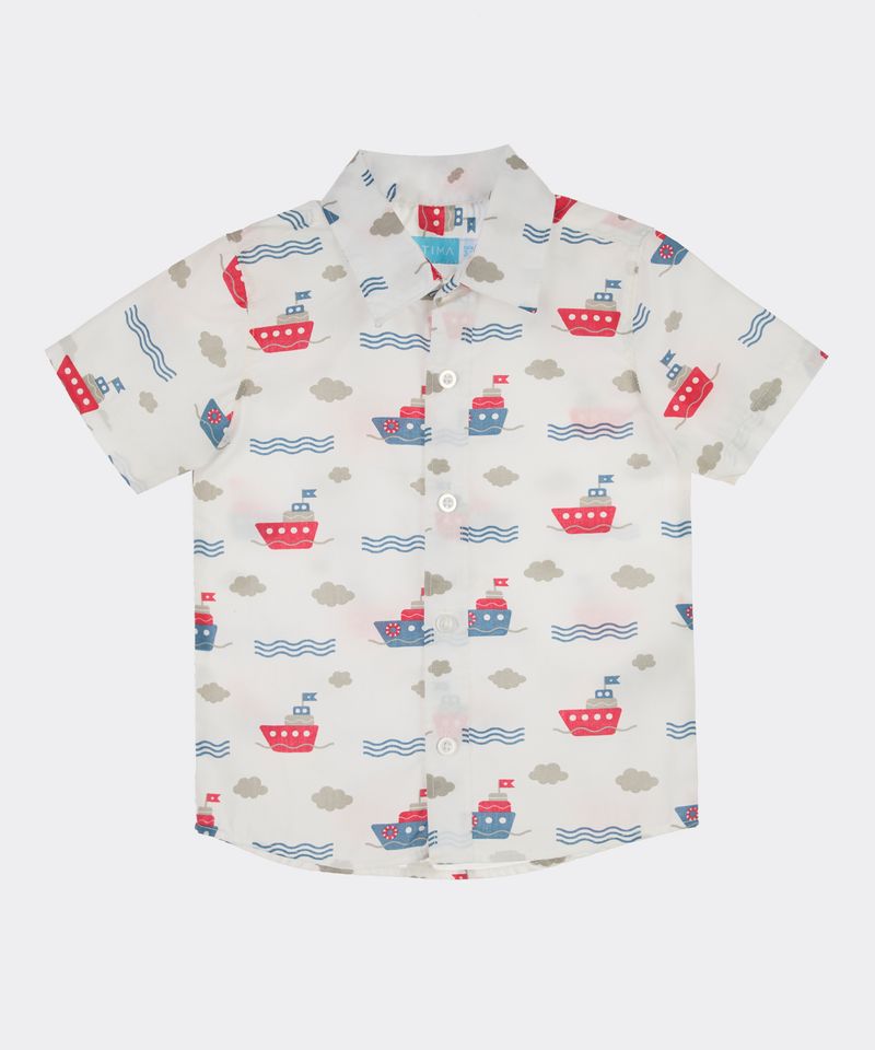 Camisa Manga Corta  de  Bebo Años