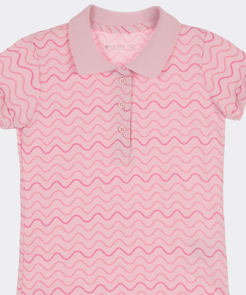 Playera Polo Manga Corta  de  Beba Años