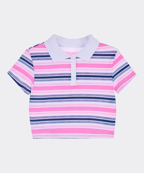 Playera Polo Manga Corta  de  Niña Juvenil