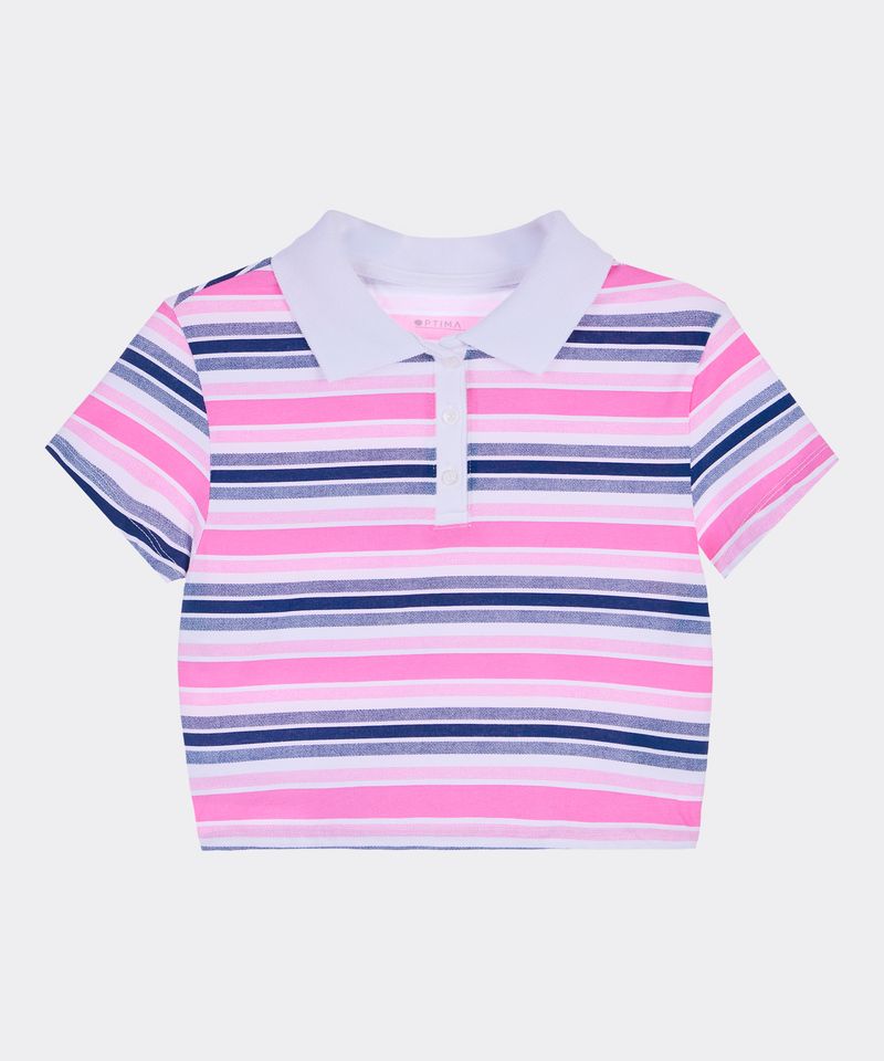 Playera Polo Manga Corta  de  Niña Juvenil
