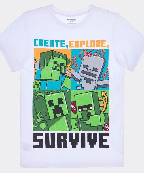Playera de Licencia Minecraft de  Niño Juvenil