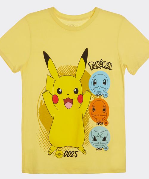 Playera de Licencia Pokemon de  Niño Juvenil