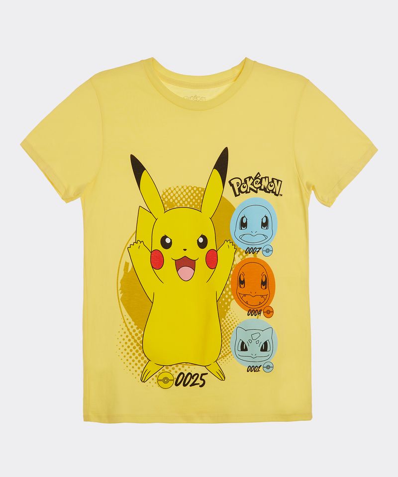 Playera de Licencia Pokemon de  Niño Juvenil
