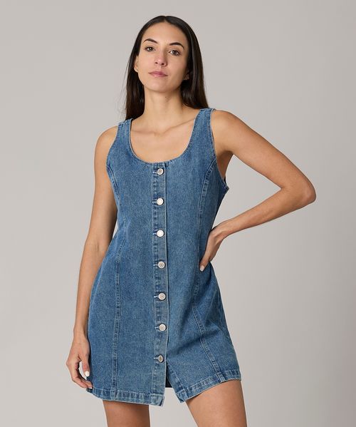 Overol Corto  de  Mezclilla Dama