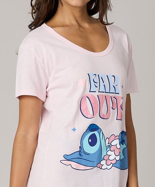 Camisón Manga Corta Stitch de  Dama