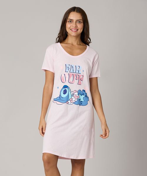 Camisón Manga Corta Stitch de  Dama