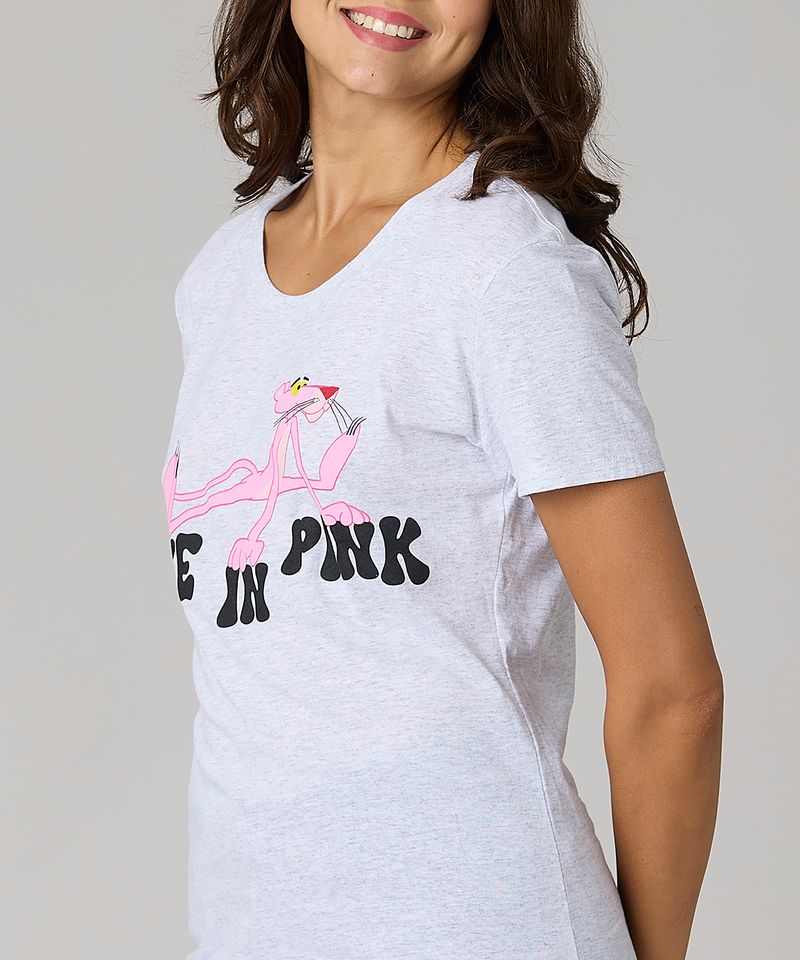 Playera de Licencia Pink Panter de Dama