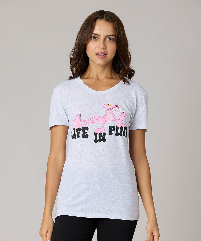 Playera de Licencia Pink Panter de Dama