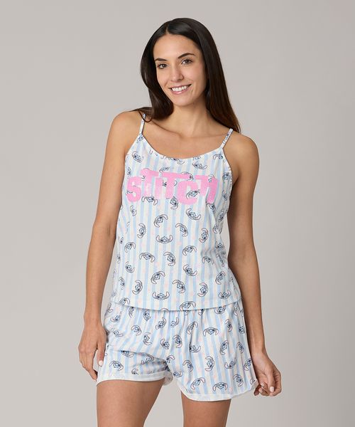 Set Pijama Short Stitch de  Dama