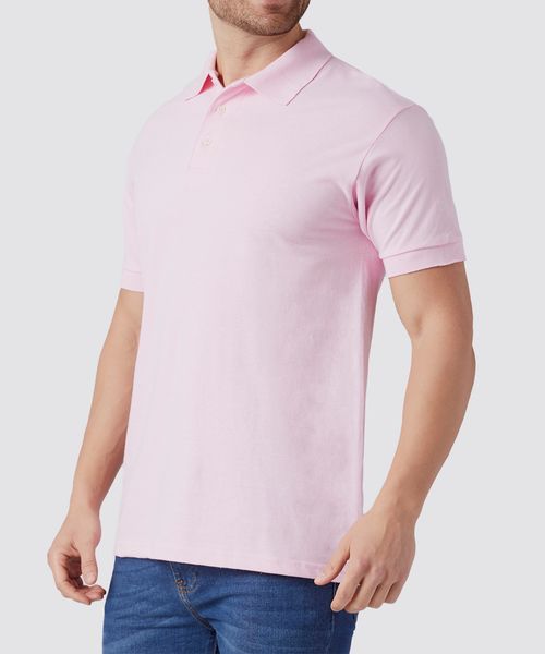 Playera Polo Manga Corta Pique de  Caballero