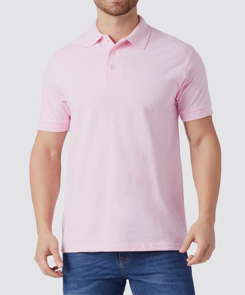 Playera Polo Manga Corta Pique de  Caballero