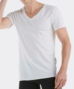 Camiseta Cuello V Básica de  Caballero