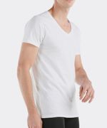 Camiseta Cuello V Básica de  Caballero