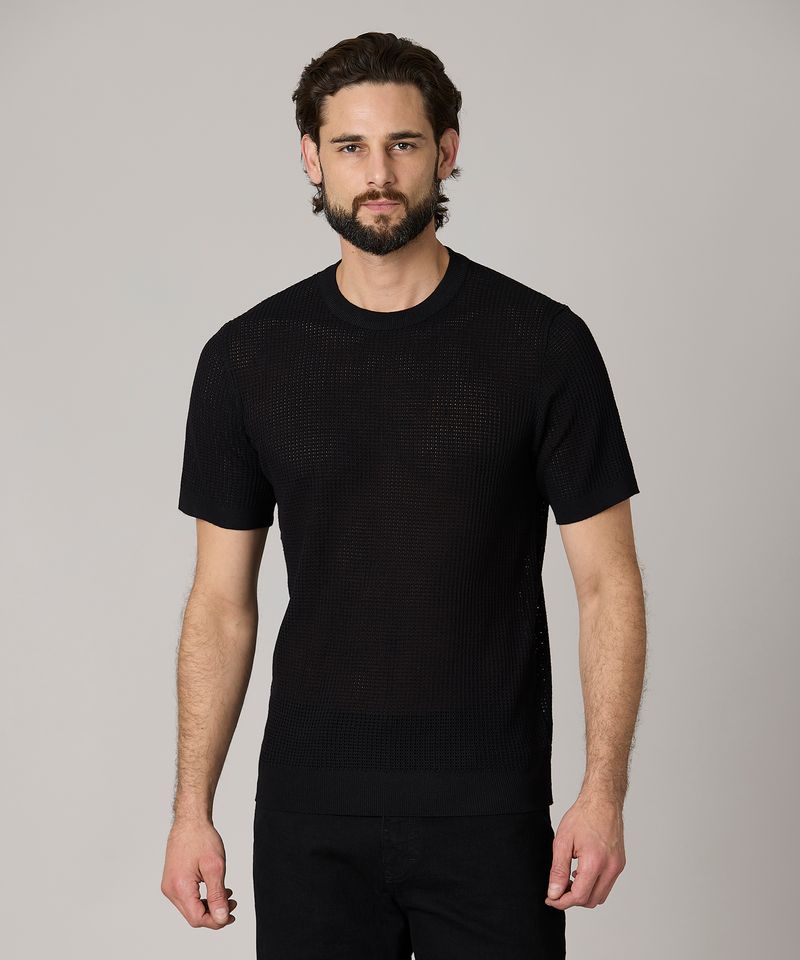 Suéter Manga Corta  de  Caballero