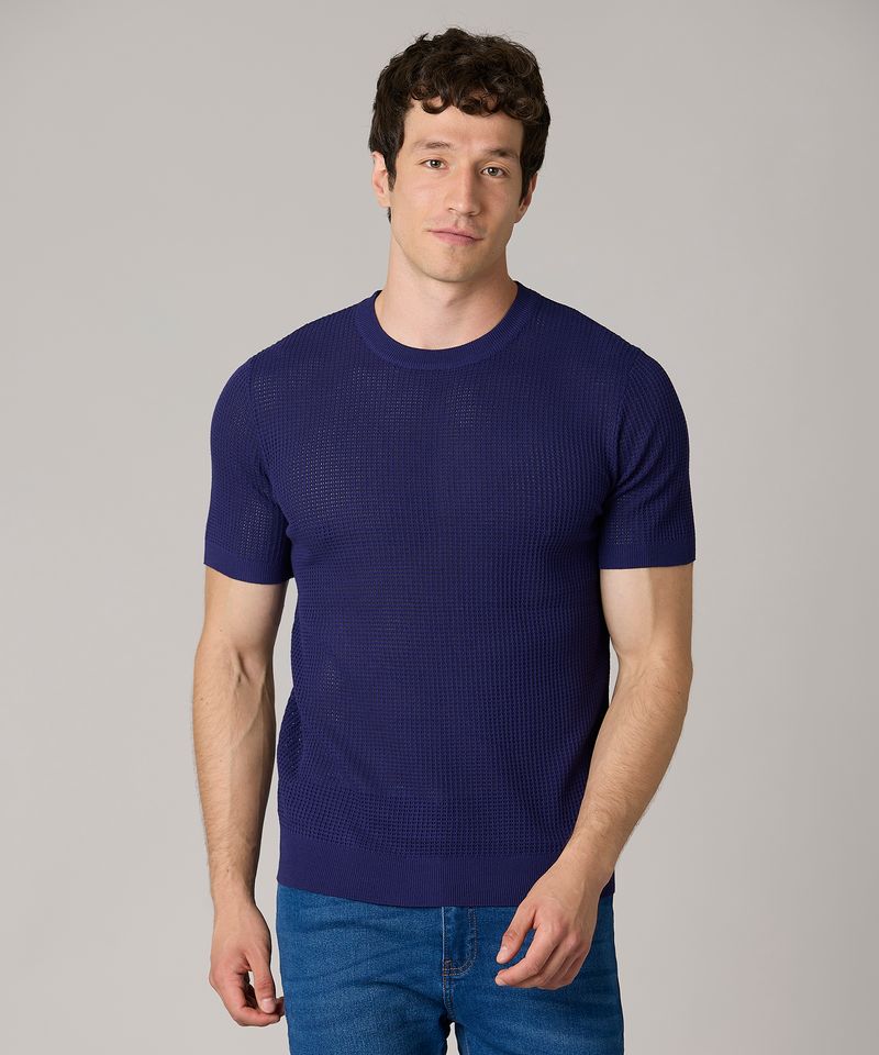 Suéter Manga Corta  de  Caballero