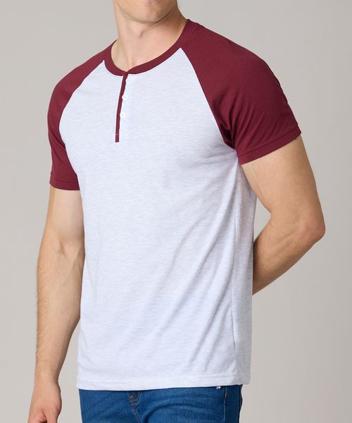 Playera Henley  de  Caballero