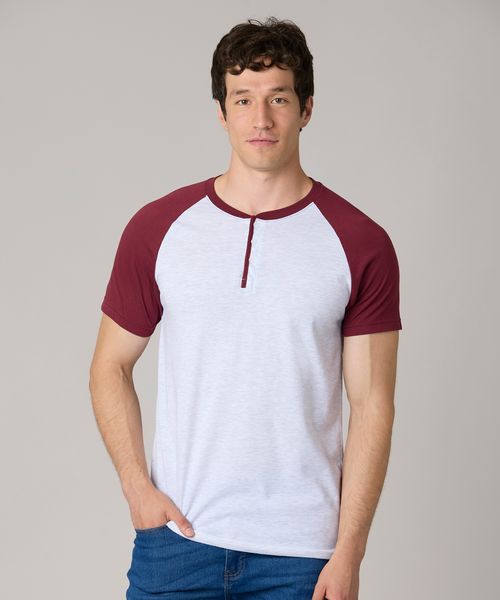 Playera Henley  de  Caballero