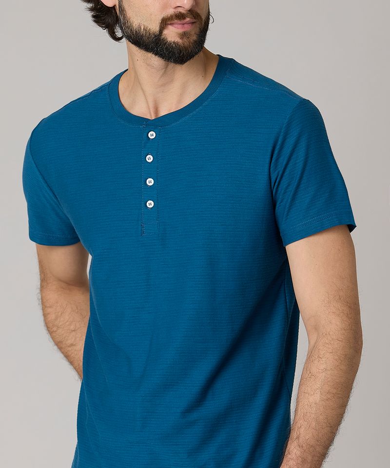 Playera Henley  de  Caballero