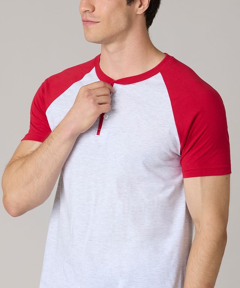 Playera Henley  de  Caballero