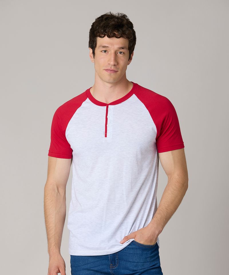 Playera Henley  de  Caballero