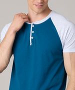 Playera Henley  de  Caballero