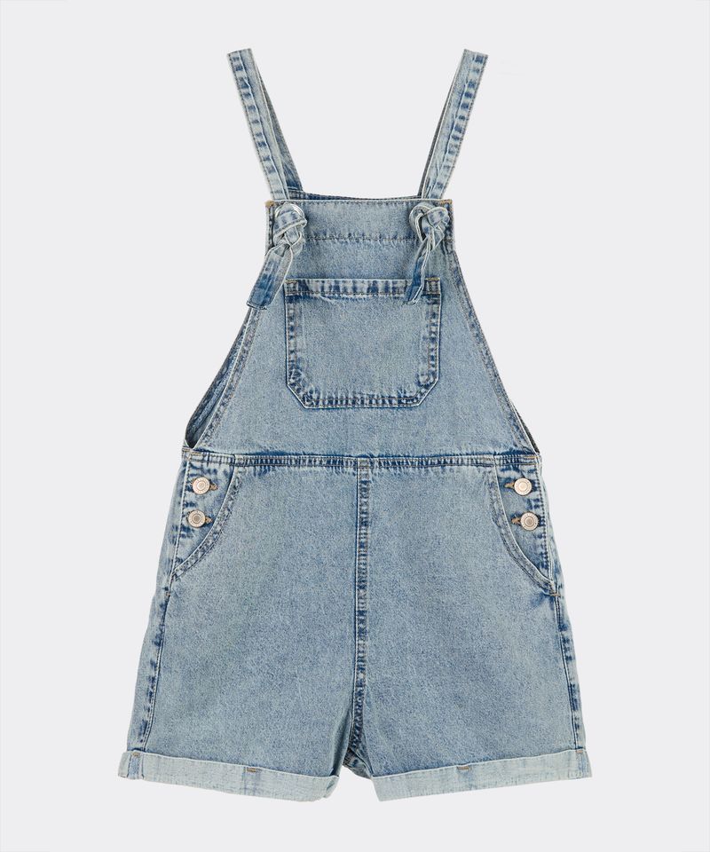 Overol Corto  de  Mezclilla Niña Juvenil