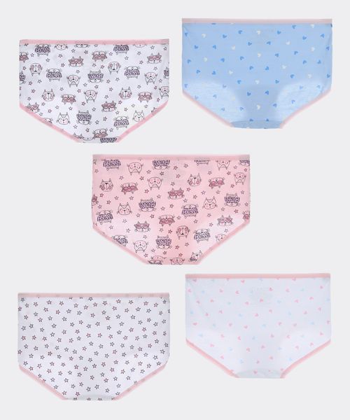 5 Pack Pantaleta  de  Niña Infantil