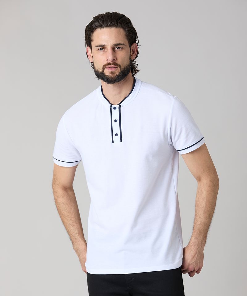 Playera Henley  de  Caballero