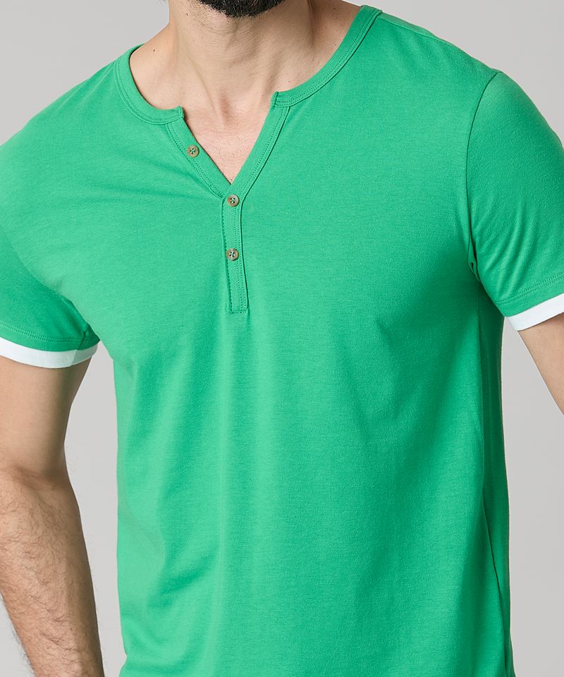 Playera Henley  de  Caballero