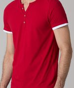 Playera Henley  de  Caballero