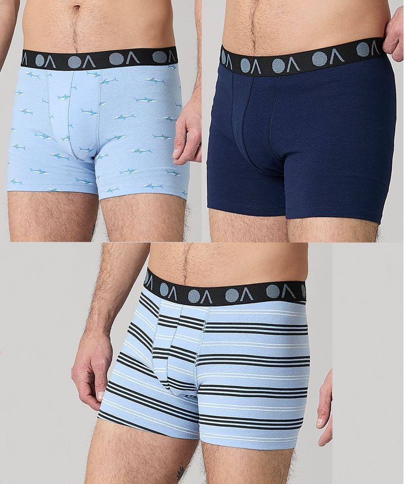 3 Pack Bóxer  de  Caballero