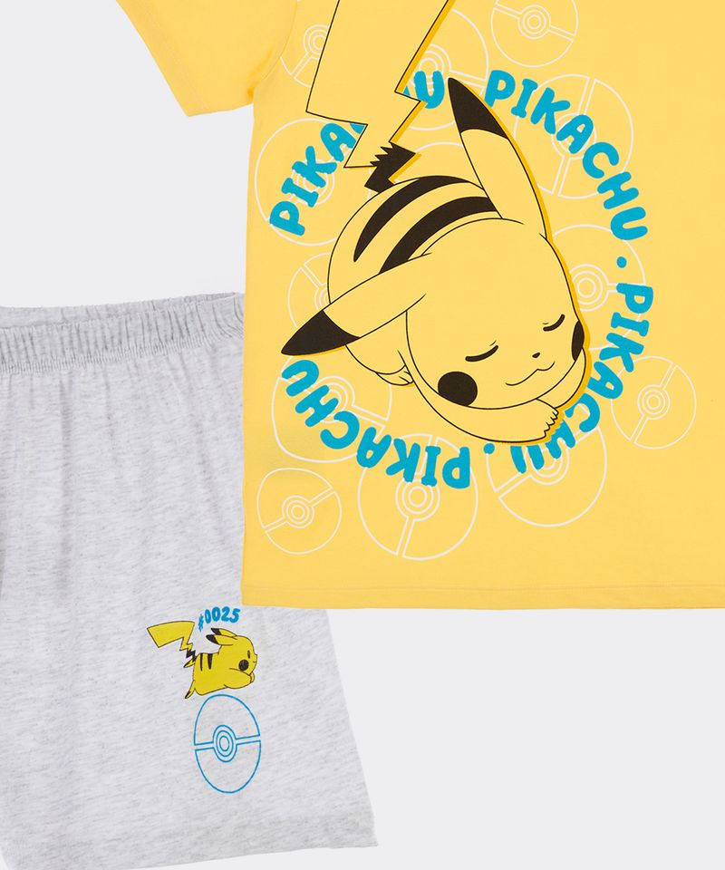Set Pijama Short y Playera Pokemon de  Niño Infantil