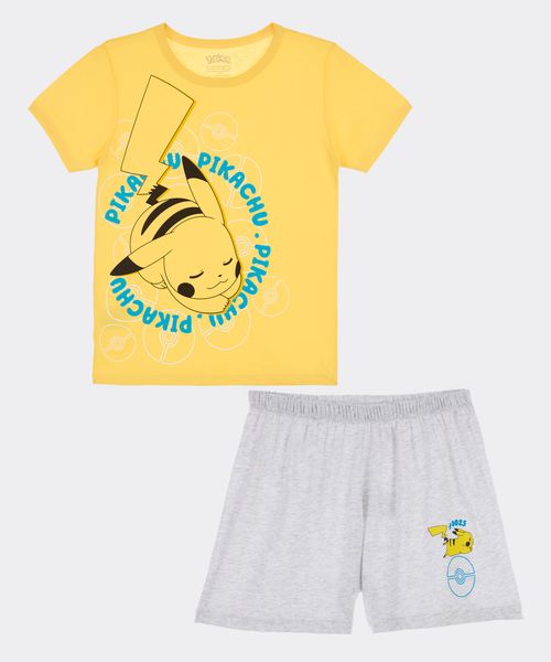 Set Pijama Short y Playera Pokemon de  Niño Infantil