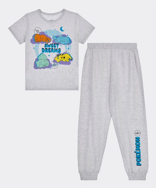 Set Pijama Pantalón y Playera Pokemon de  Niño Infantil