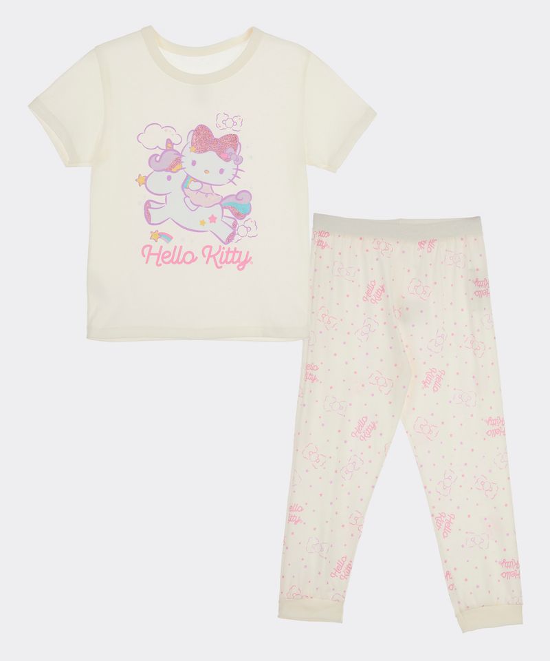 Set Pijama Pantalón y Playera Hello Kitty de  Beba Años
