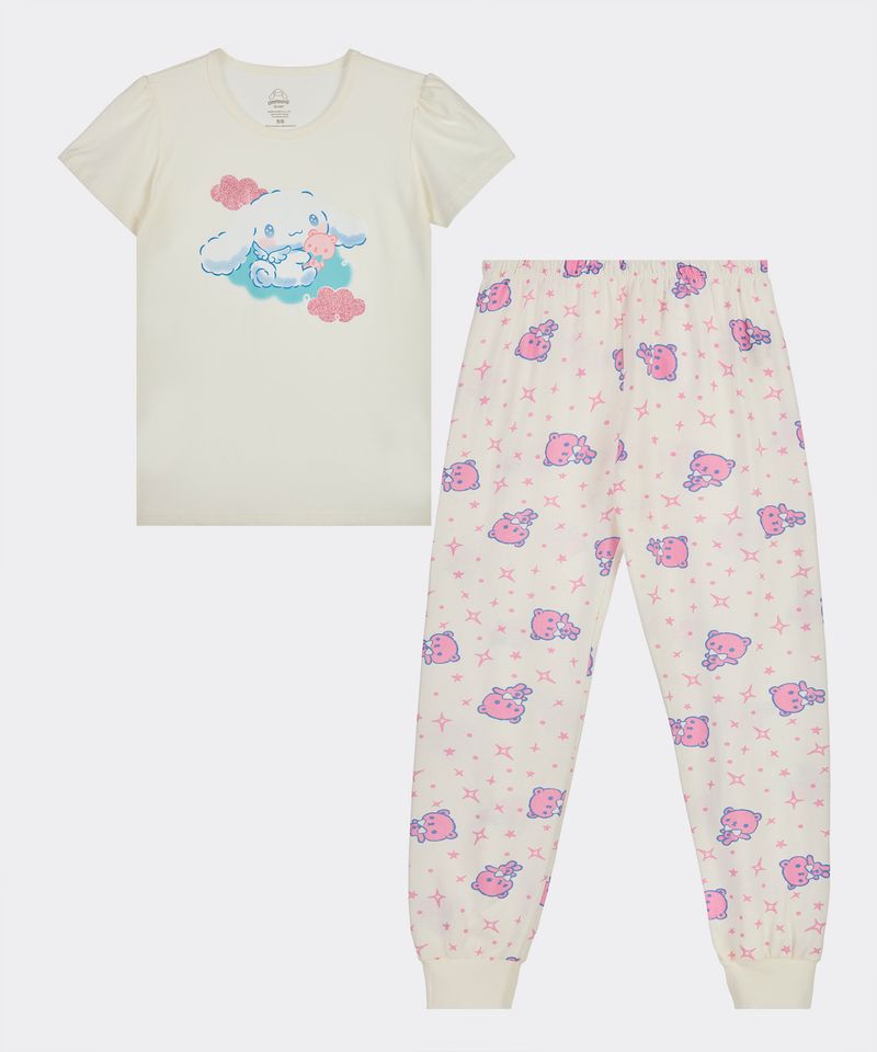 Set Pijama Pantalón y Playera Cinnamoroll de  Niña Infantil
