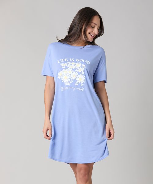 Camisón Manga Corta  de  Dama