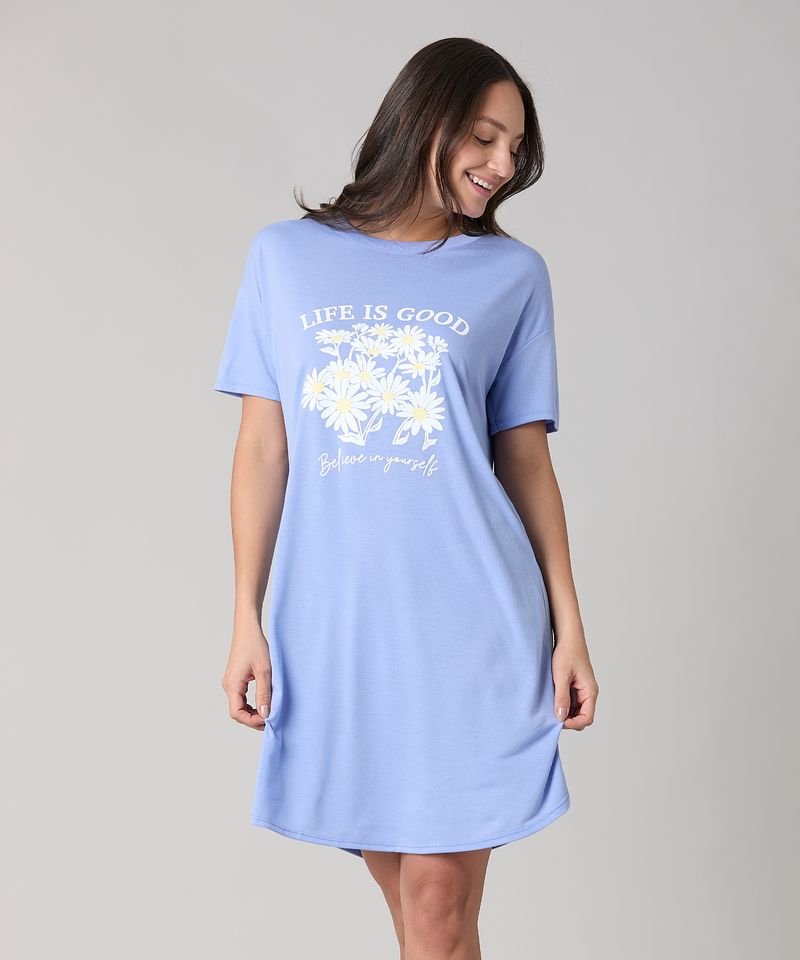 Camisón Manga Corta  de  Dama