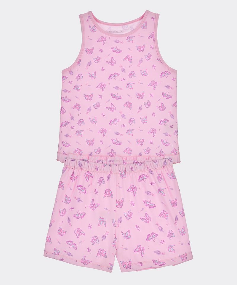 Set Pijama  Short y Tank Top  de  Niña Infantil