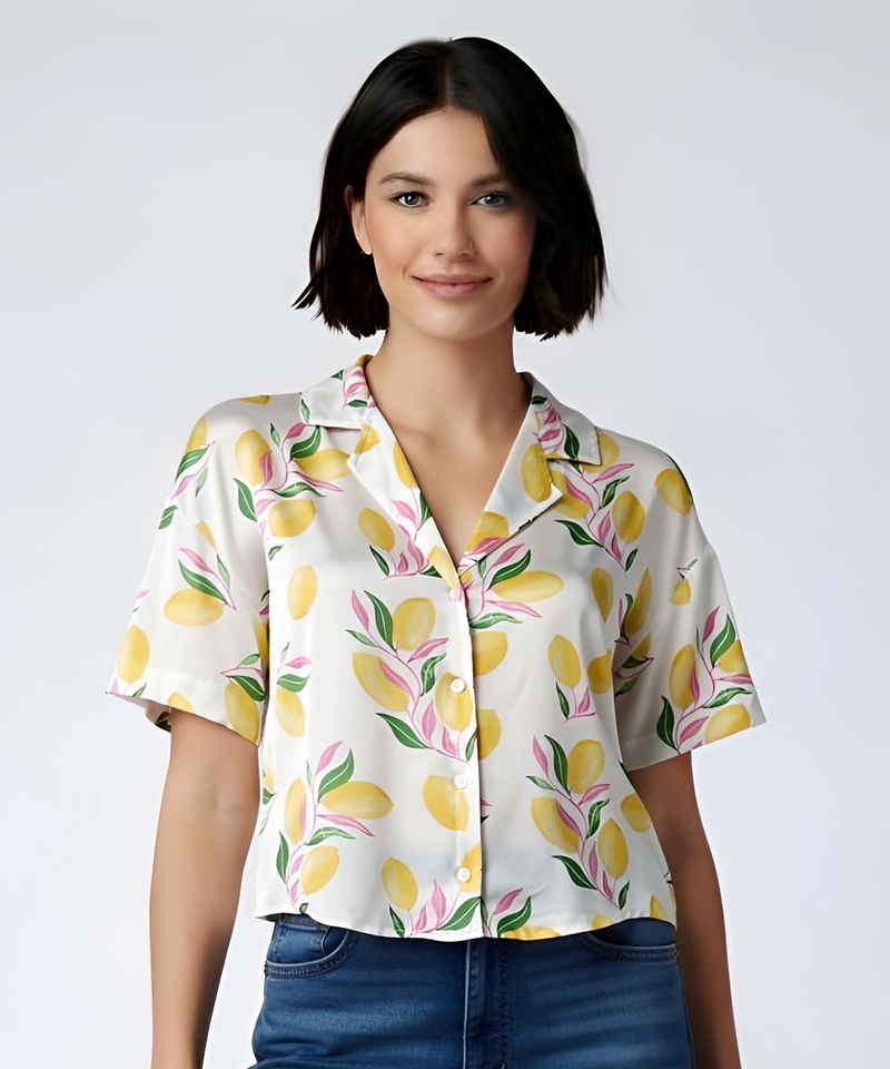 Blusa Manga Corta  de  Dama