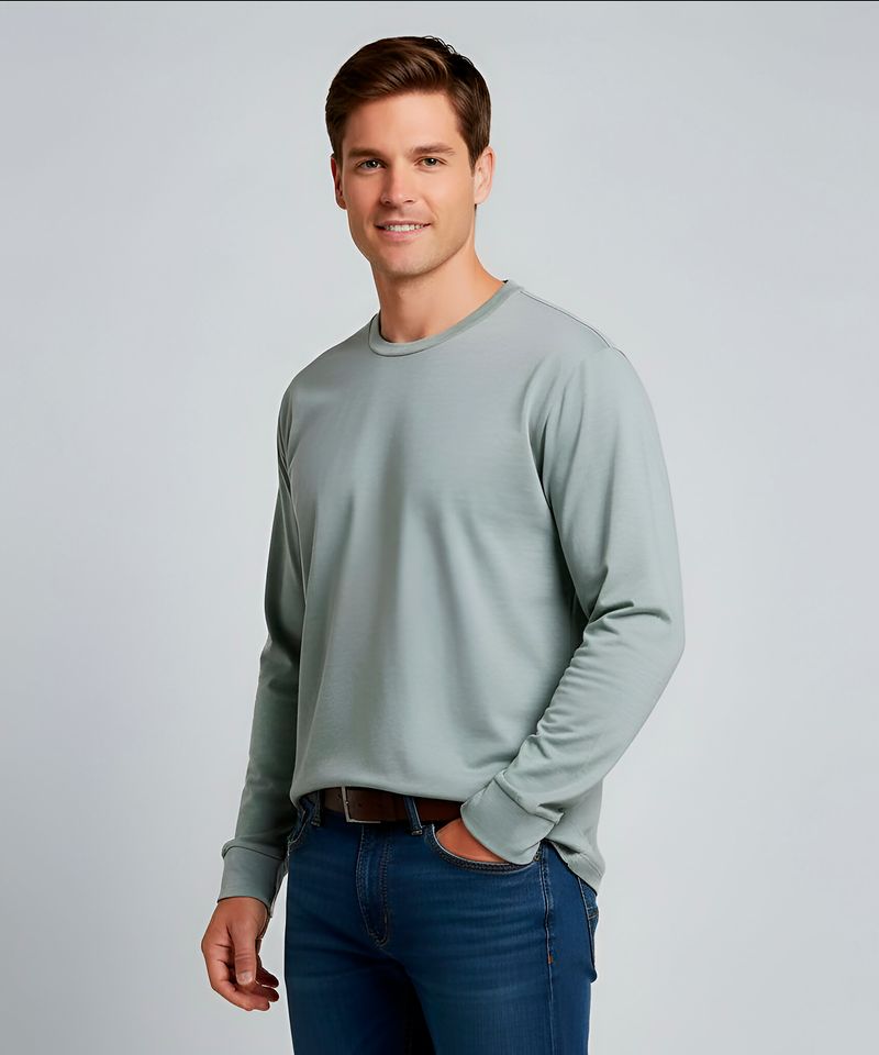 Playera Manga Larga  de  Caballero