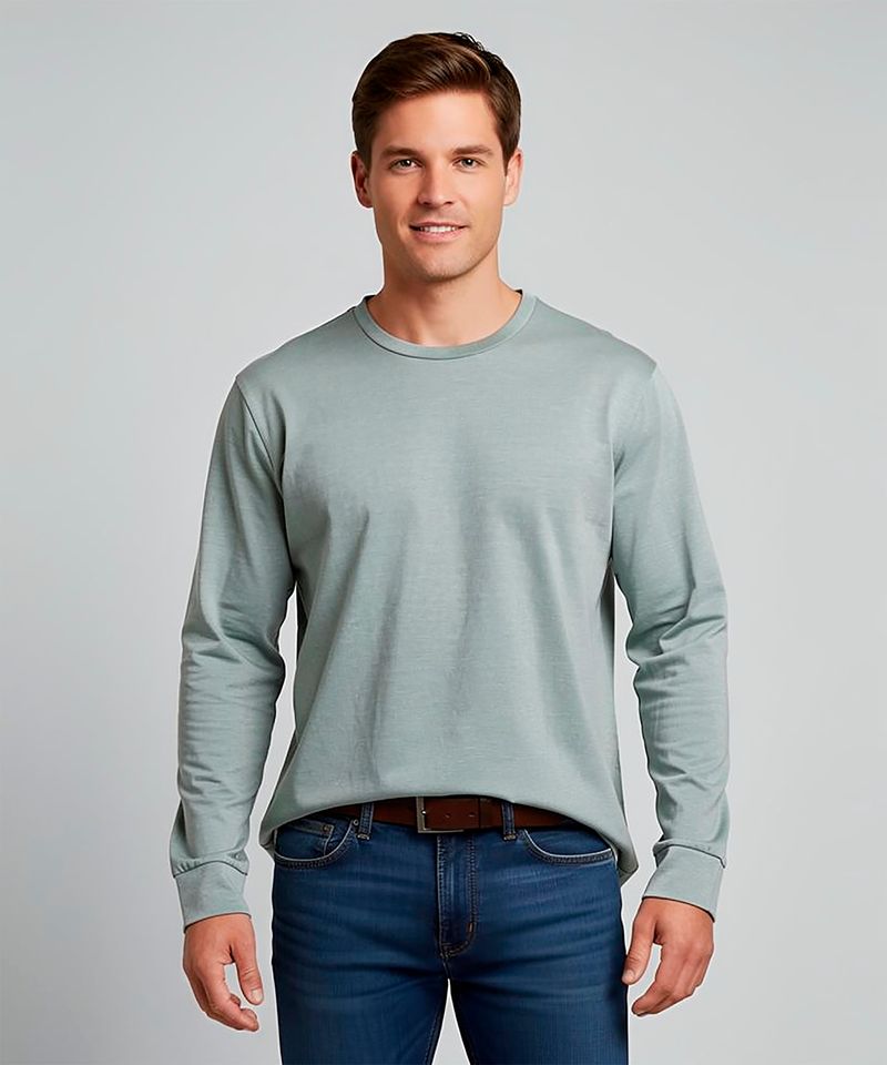 Playera Manga Larga  de  Caballero