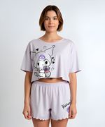 Set Pijama Short y Playera Kuromi de  Dama