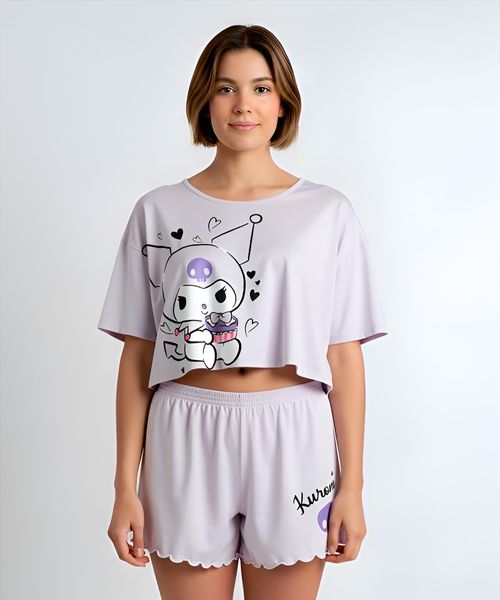 Set Pijama Short y Playera Kuromi de  Dama