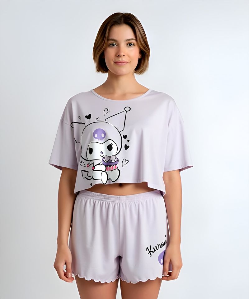 Set Pijama Short y Playera Kuromi de  Dama