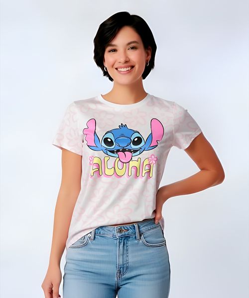 Playera de Licencia Stitch de  Niña Juvenil