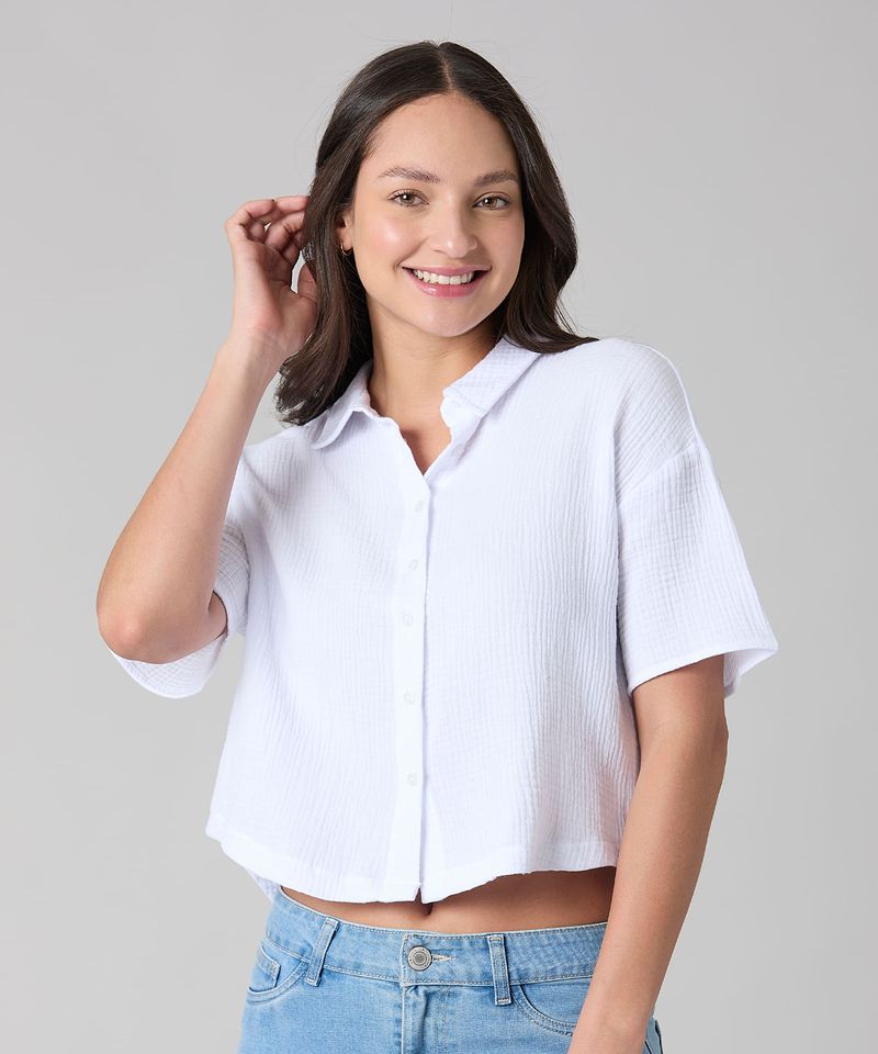 Blusa Manga Corta de Dama