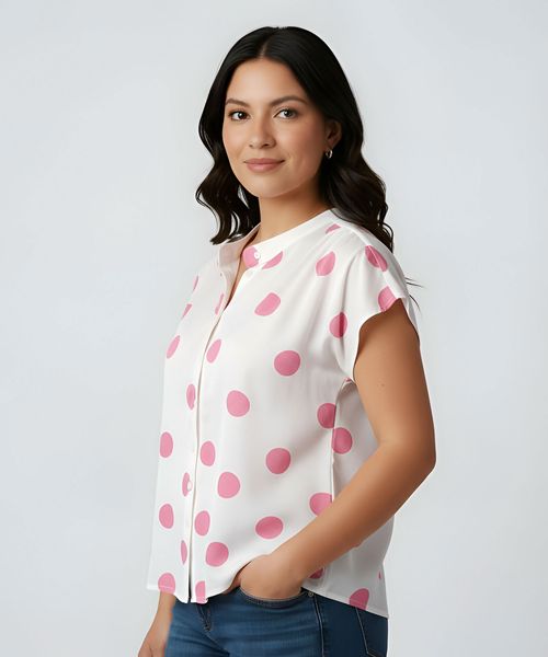 Blusa Manga Corta  de  Dama